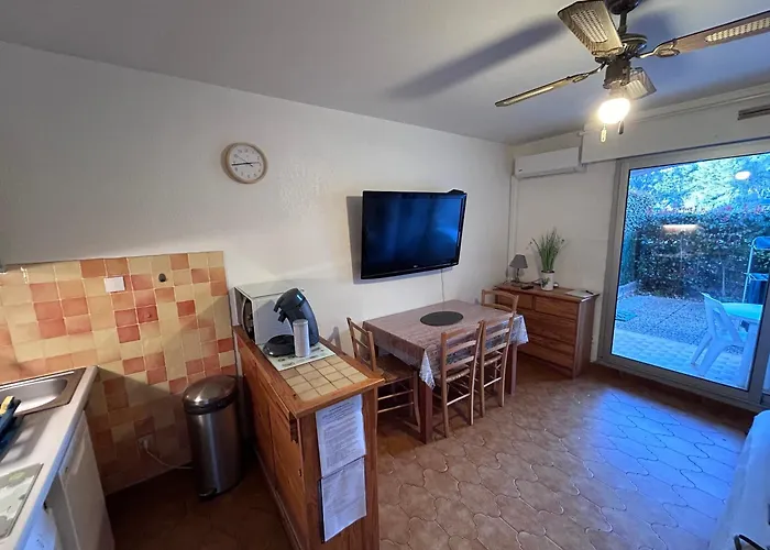 Appartement climatisé avec jardin et plage à 250m